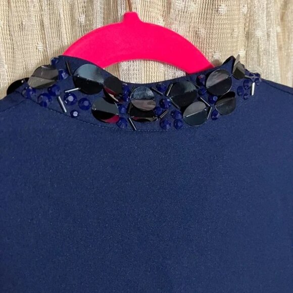 Lilly Pulitzer Navy Blue “Shea” Shift Stretch Dress (NWT) - Picture 3 of 4